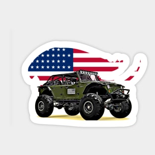 Jeep Offroad USA Print Sticker